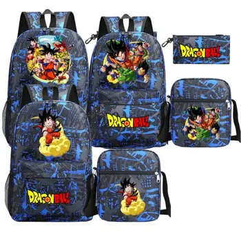 Hot 3 Pz/set Anime Stampato Super Zaino Adolescenti Studente Zainetto Ragazzo Ragazza Zaini Ritorno A Scuola Borsa Cartoon di Grande Capacità 1