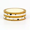 NEW 1PC 10M Decor Heart on a striped yellow and white Washi Tape for Scrapbooking Diary Adhesive Masking Tape Stationery 2