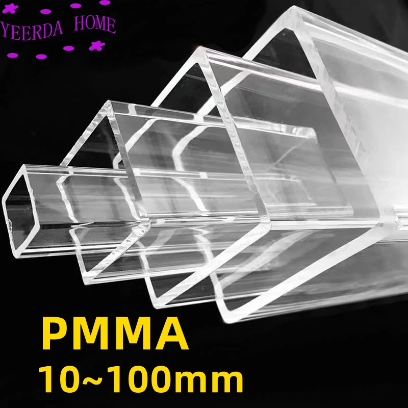 10100mm Side Width Acrylic square pipe hollow duct transparent