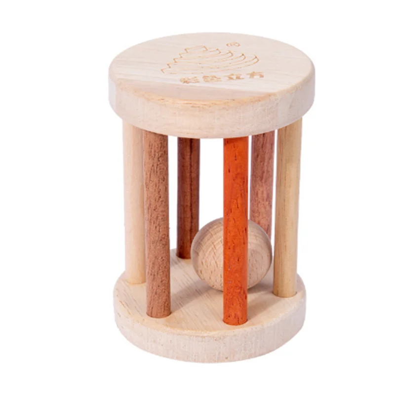 Christmas gift Baby Rattles Chinese Supplier Wooden Children Educational Wooden Toys Puzzle Early Education Montessori