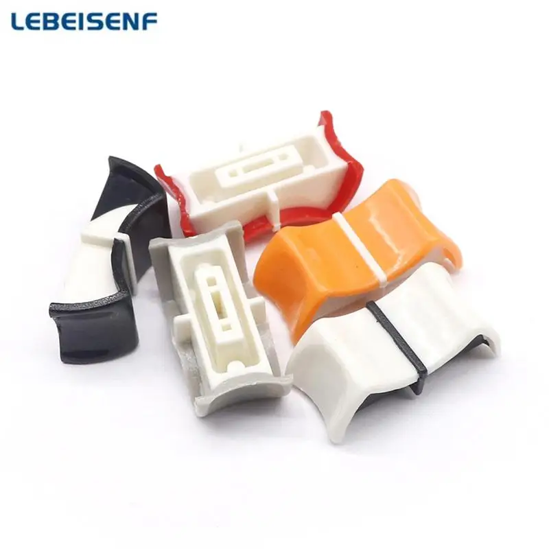 5 Boutons De Fader Rouge Pour Console De Mixage - Remplacement Potentiomètre, Plastique, 2,1x1,1 Cm