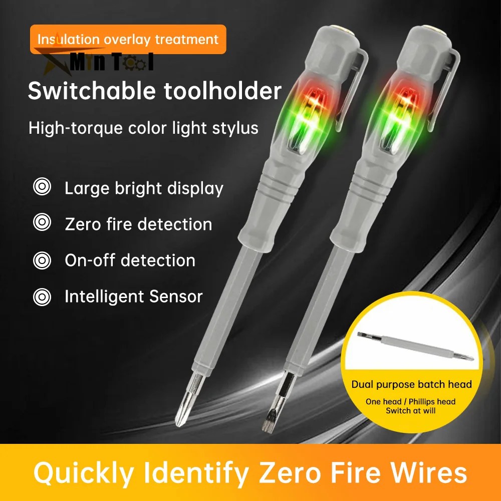 AC24-250V Neon Bulb Indicator Meter Electric Pen Insulated Highlight Pocket Tester Pen Screwdriver for Electrician Tool 6