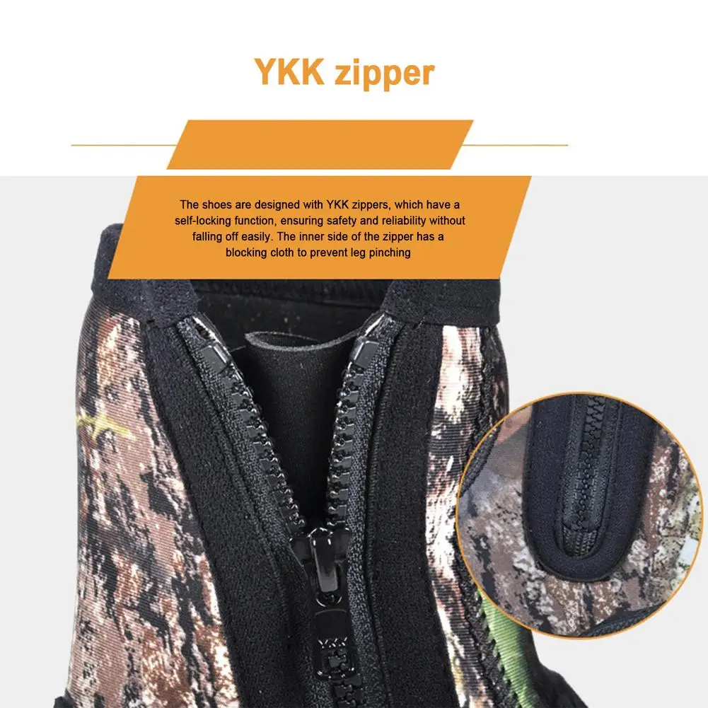 Diving Shoes 5MM Neoprene Diving Boots Mens Women Fly River tracing Rock Fishing Shoes Waterproof Wear-resistant Upstream Shoes Keep Warm