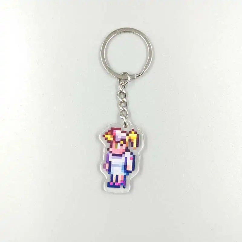 Anime Pixel Keychain - Fun Back-to-School Gift Keyring Pendant