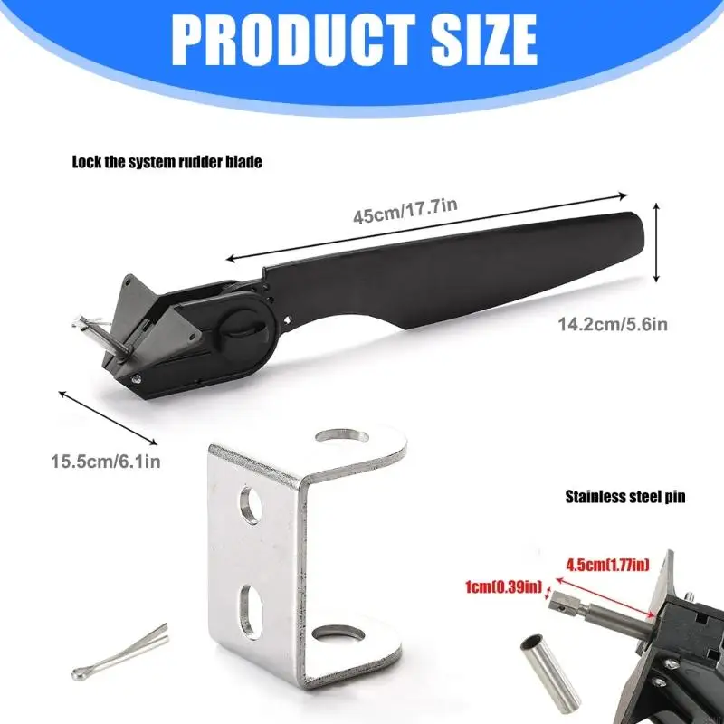 로프 낚시 선박 카누 보트를 가진 카약 나일론 러더 러더 발 제어 조종 시스템 제어 라인 키트 69hd