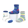 6 Pairs Boys Kids Non-Slip Socks Cute Cartoon Pattern Breathable Comfy Children Floor Socks For All Seasons 5