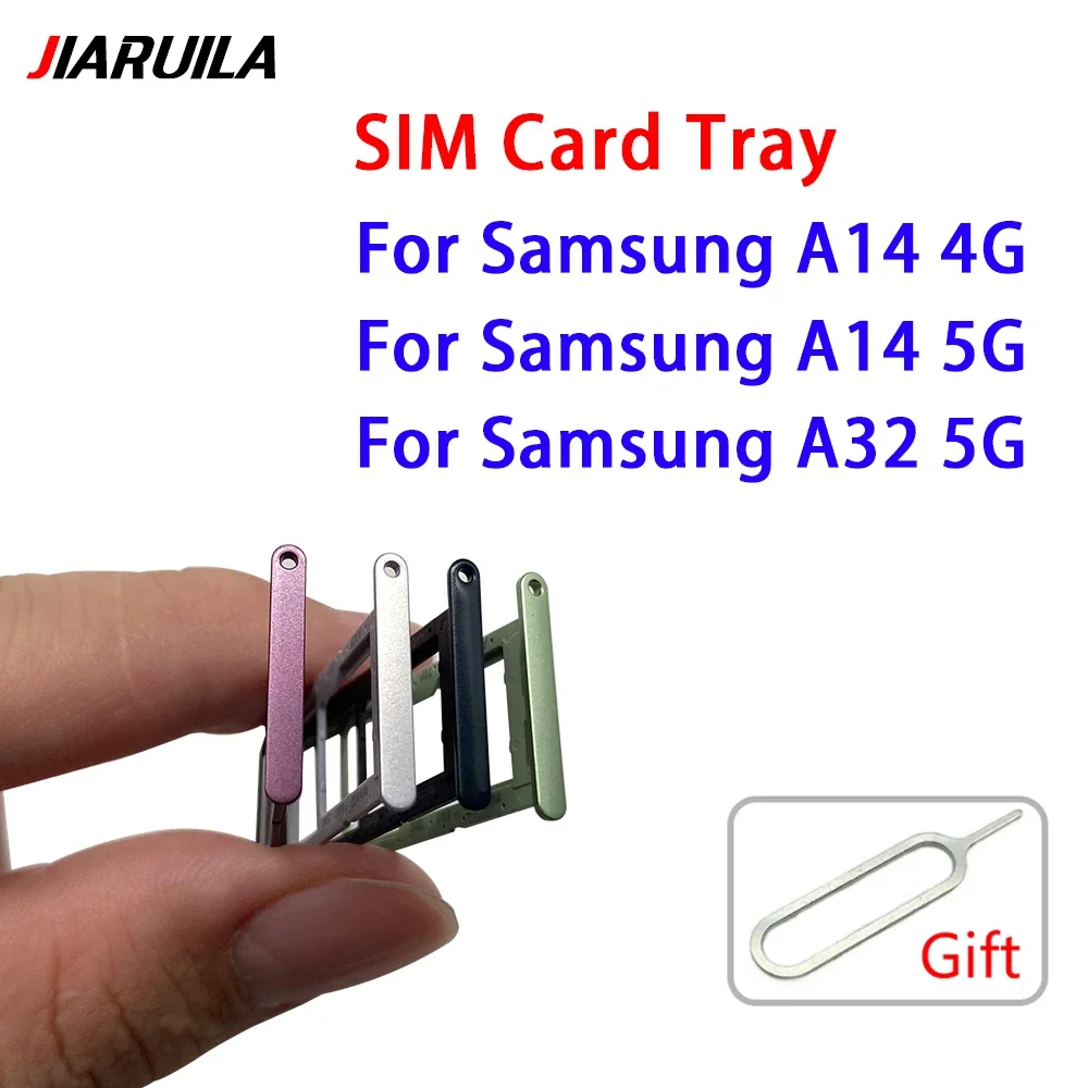 5Pcs Dual Card Phone Sim Sd Card Vassoio Per Samsung A14 4G 5G A145 A146 A32 5G A326 Sim Card Holder Adapter Cassetto