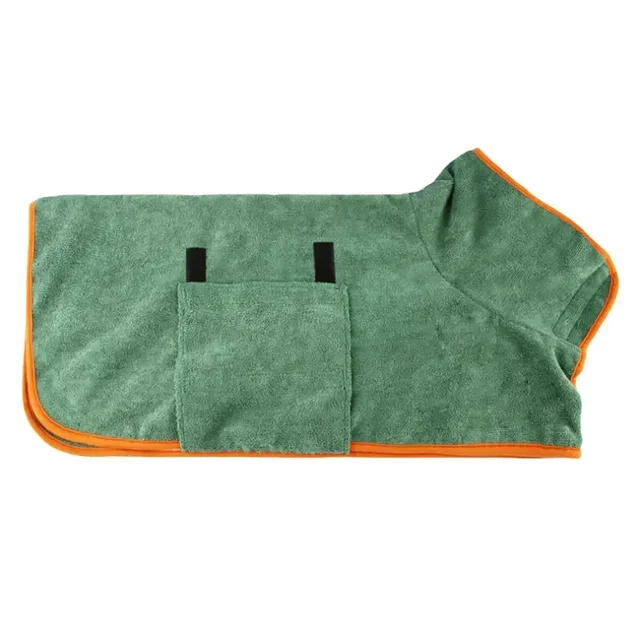 Dog Bathrobe Towel Pet Microfibre Material Fast Drying Super Absorbent Dog Bath for Small Medium Large Dogs and Cats 6