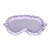 Silk Ruffle Sleep Eye Mask Soft Sleeping Eye Covers Multicolor Night Dream Blackout Eye Patches for Woman Man to Sleep Better 5