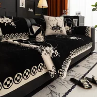 Chenille Sofa Cushion Jacquard Four Seasons Universal French Style Sofa Cushion Anti Cat Scratching Sofa Cover Nonslip Couch Mat 1