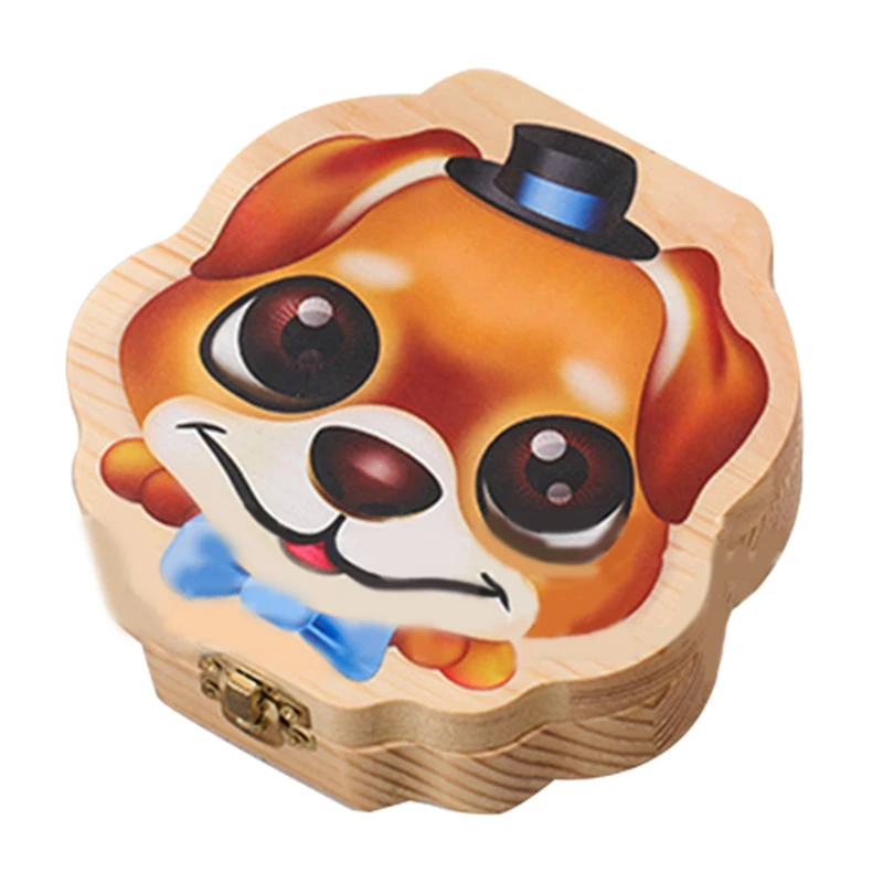 

Коробка для хранения зубов, деревянный держатель для зубов, коробка для хранения зубов для малышей, подарок на день рождения