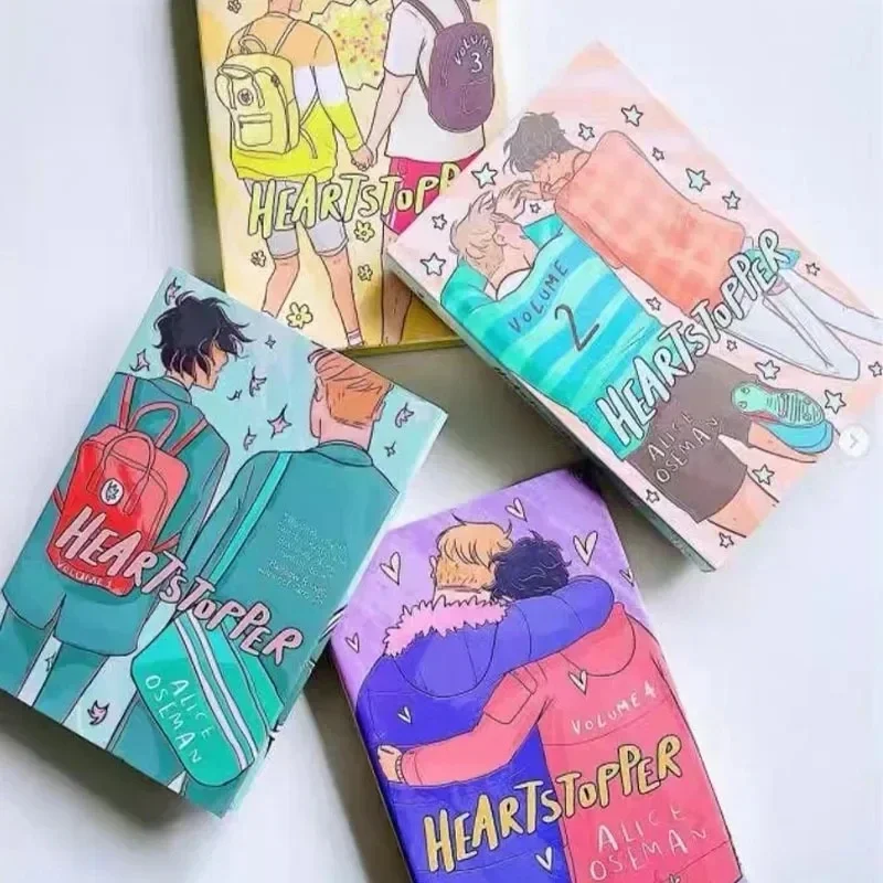 5 Books/set Heartstopper Series Volume 1-5 Books Set By Alice