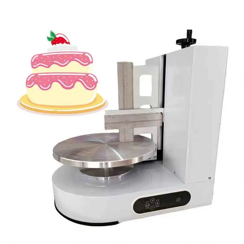 Portable Cake Smoothing Coating Machine Cake Smearing Icing Machine Cake Decorating Daubing Machine