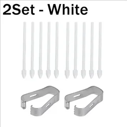 Universal Replacement Pencil Tips with Removal Tweezers Refill Set (2Sets - White)
