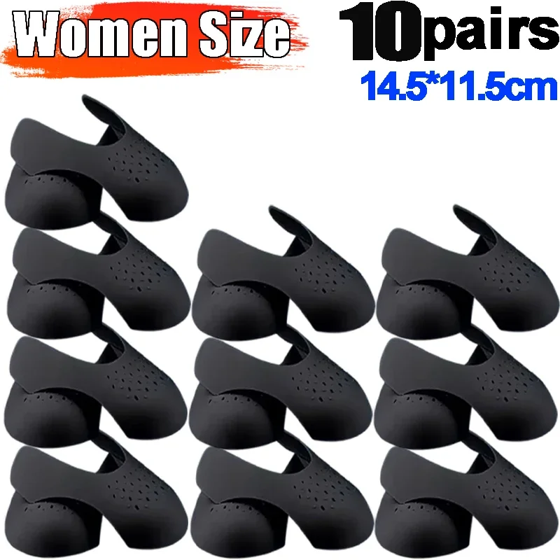 Shoe Anti-Crease Protector - 10 Pairs Sneaker Guard & Shoe Stretcher