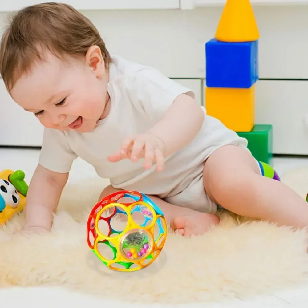 Baby Toy Ball Rattles Soft Ball Toy Newborn Grasping Teethers Hand Bell Sensory Toys Kids Educational Toys for 0-12 Months Baby - 2