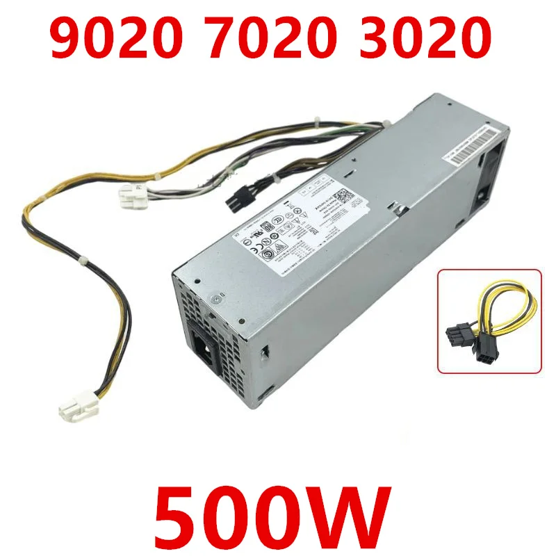 New Original PSU 9020 7020 3020 SFF 8Pin 500W Upgrade Power Supply