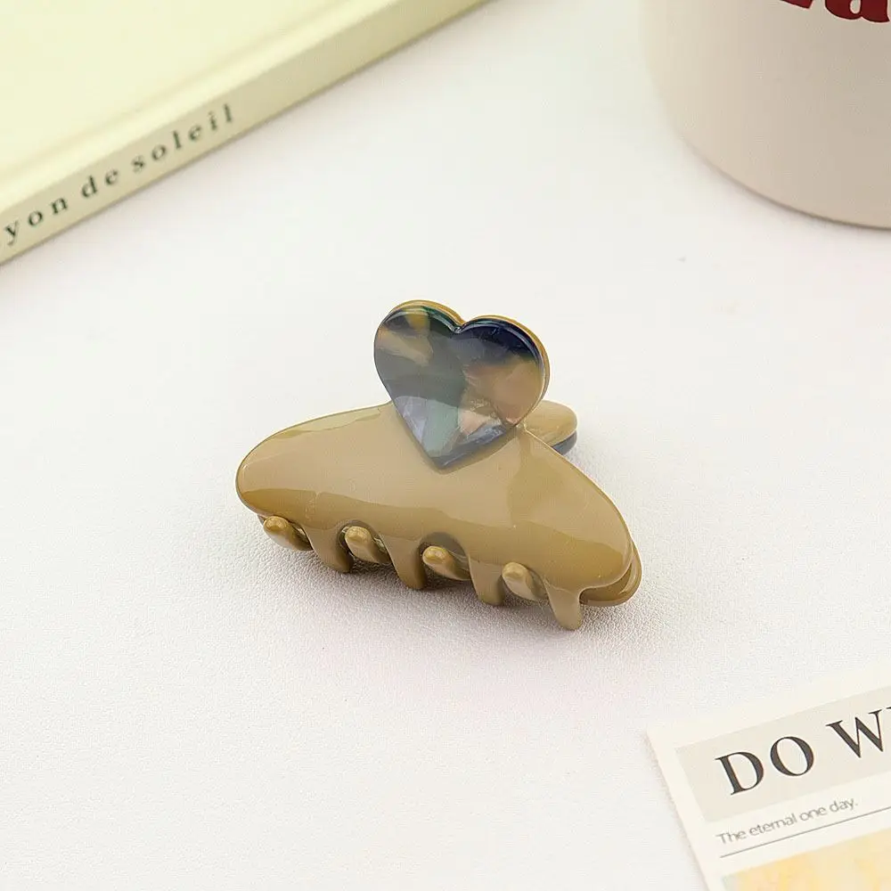 Creative Acetate Hair Claw Clip Love Headwear Hair Clip Hair Accessories Headdress Barrette Women