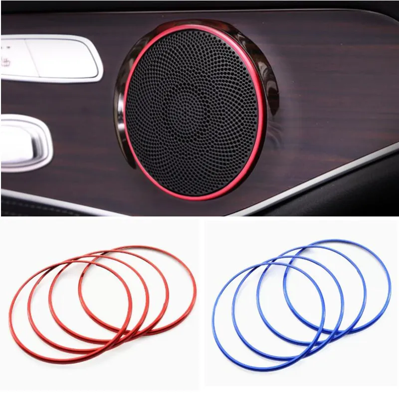AluminiumalloyCarDoorLoudspeakerAudioSpeakerTrimRingCover
