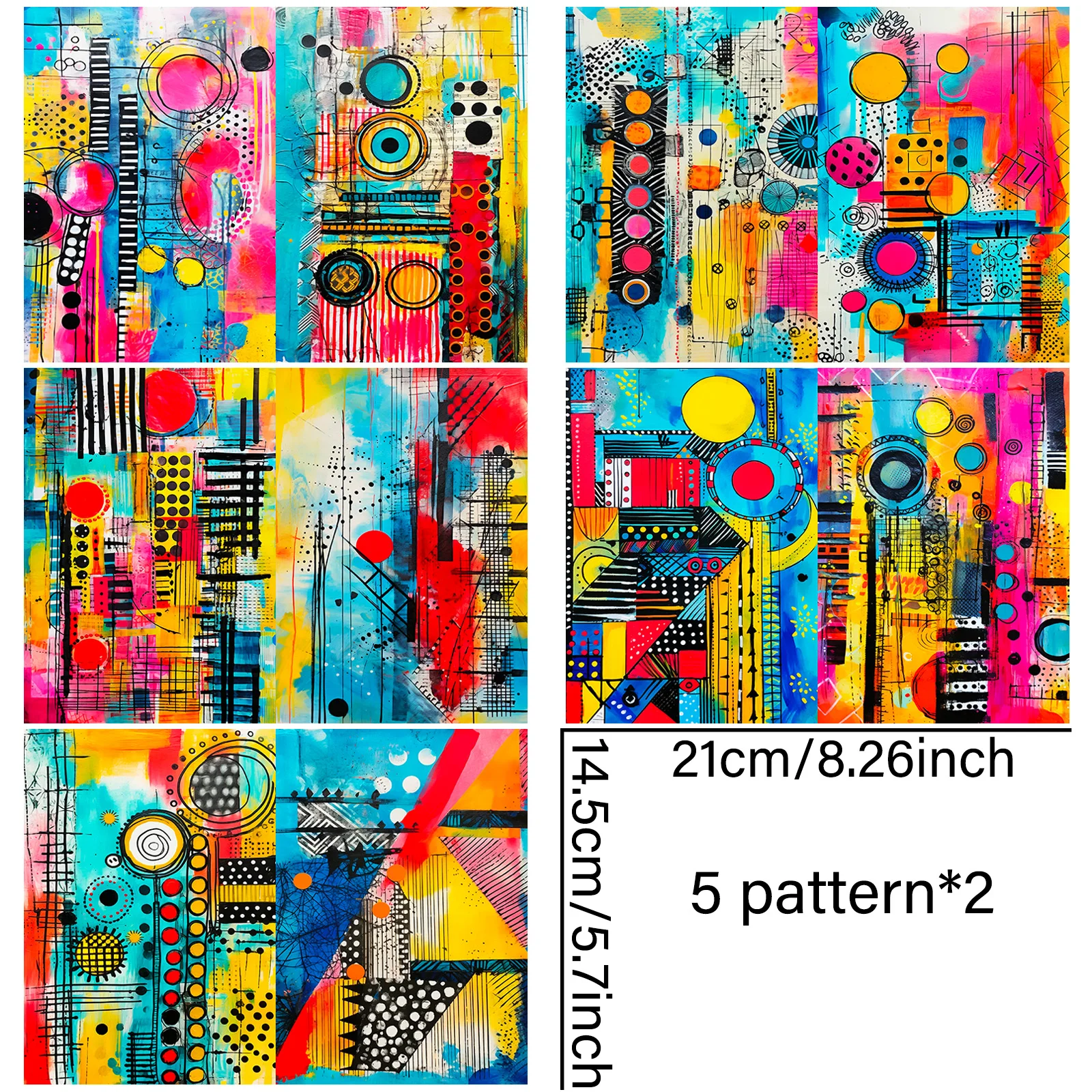 Scrapbook Paper Scrapbooking Material 10 Sheets A5 Size