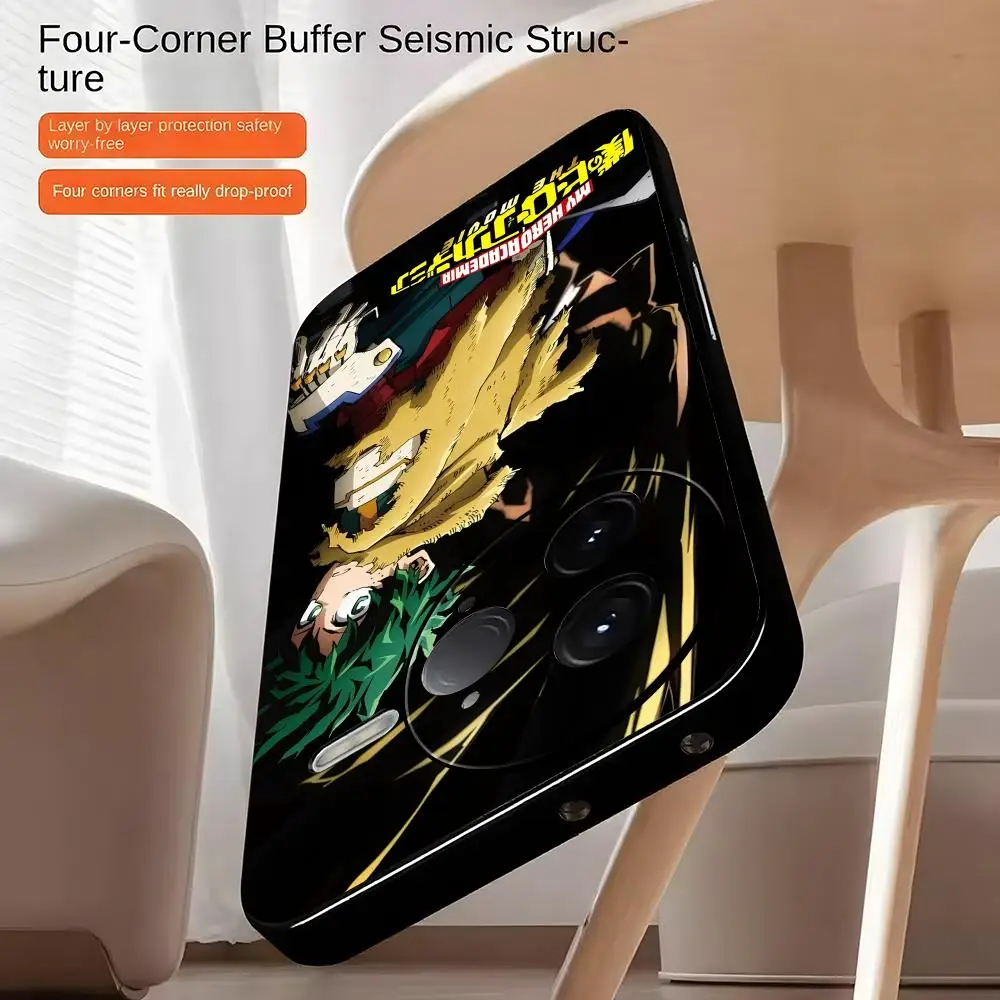 Deku My Hero Academia Soft Black Phone Case Cover