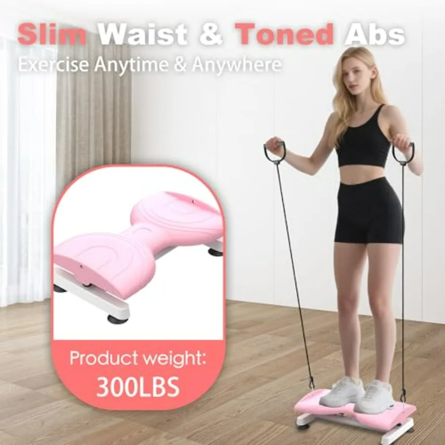 Waist Twister Board,Ab Machine with 300 lbs Weight Capacity,Abs Workout for Slim Waist and Core Ab Exercise,Noiseless Balance Bo