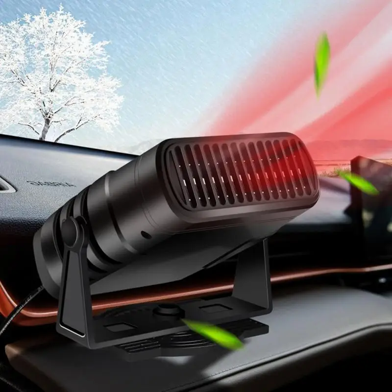 iMountek 24V 200W Portable Car Heater Heating Fan 2 in 1 Defroster Demister Windshield  Heater Automotive Cooling Fan 