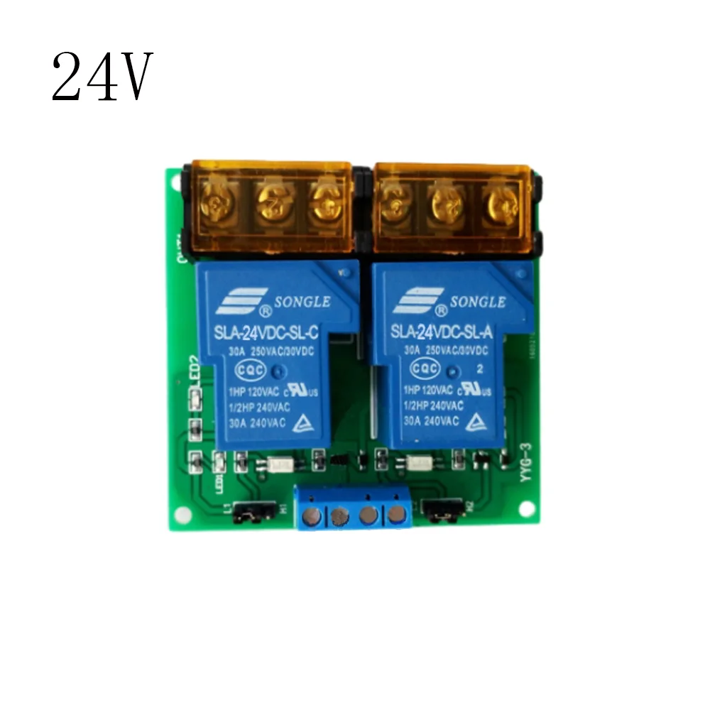 

DC 5V 12V 24V 2 Channel Relay Module 30A Relay Board Optocoupler Isolation High Low Trigger Industrial Grade PCB Relay Board