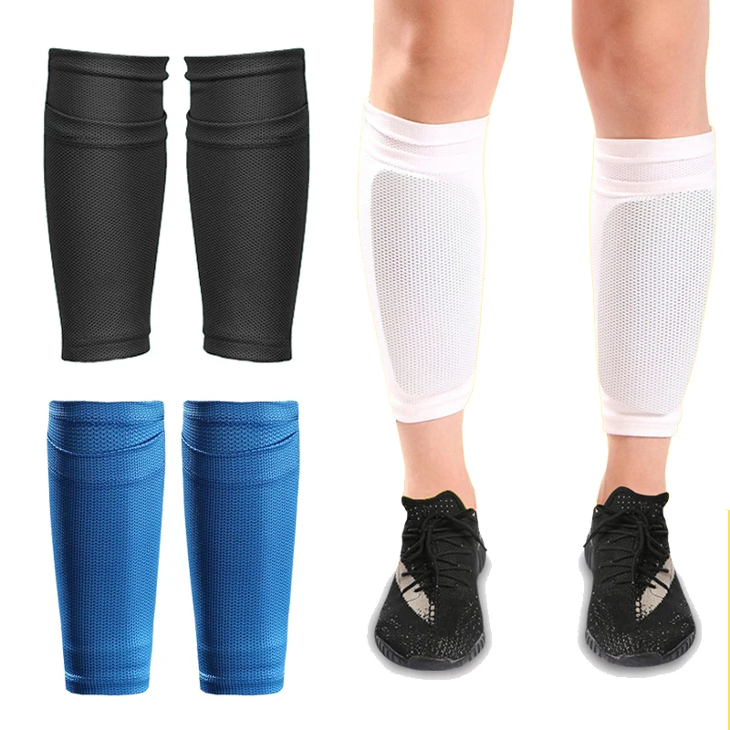 Sports Soccer Shin Pad Leg Support Football Shinguard For Adult Teens Thigh Knee Pads White S