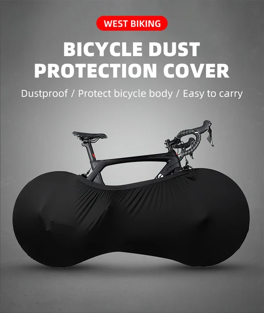 Housse de vélo Intérieur Portable Tissu Élastique Mtb Road Bike Protection  des pneus Dust Cover Gear Cycling Accessories 26 »-28 » - Protection de vélo