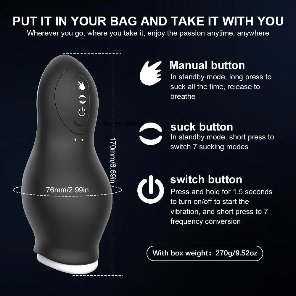 hine For men Toy For Male AircraCalciner Masturbator for Men Automatic Sucking Blow Mae AircraCaciner Bow_voghion.com