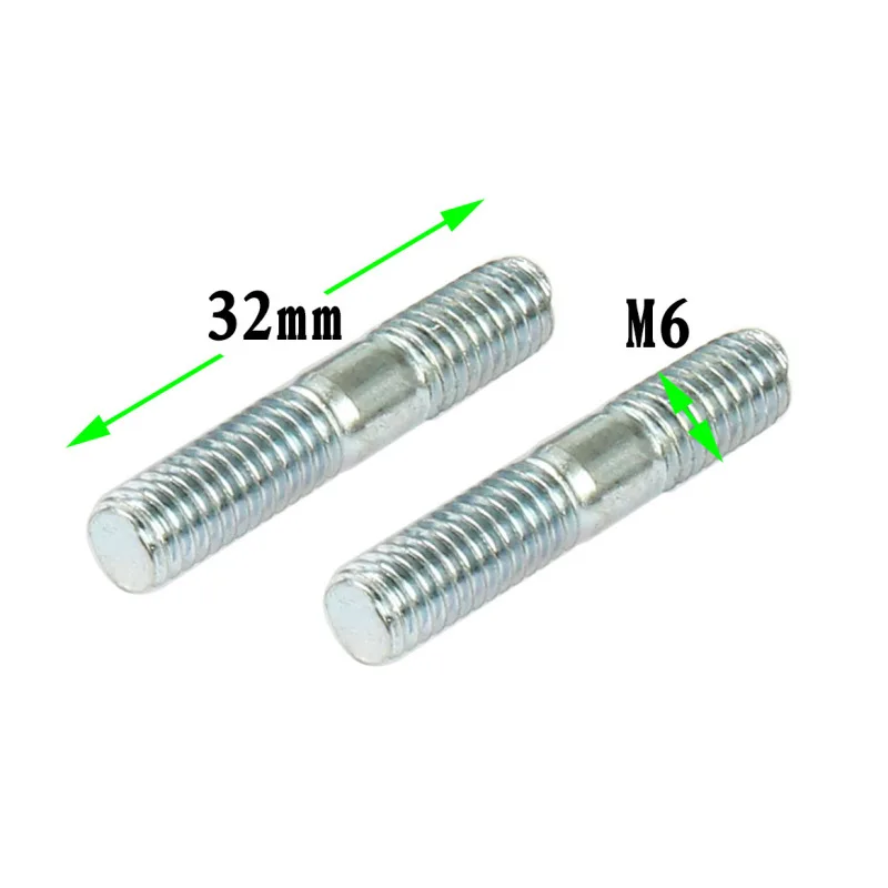 배기 파이프 고정 나사 6x32mm, GY6 125cc 150cc 152QMI 157QMJ 스쿠터 오토바이 카트 utv용