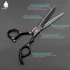 HT9153 Stainless Steel 6" in Hair Cutting Scissors Set Pet Hair Salons Barber teeth Shears Kit Hairdresser Grooming Snip Clipper 2