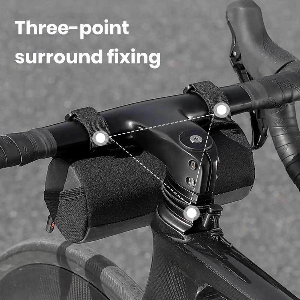 

Bike Accessories Waterproof Multi-purpose Bike Handlebar Bag with Capacity for Bicycle Frame Tube Portable Simple Installation