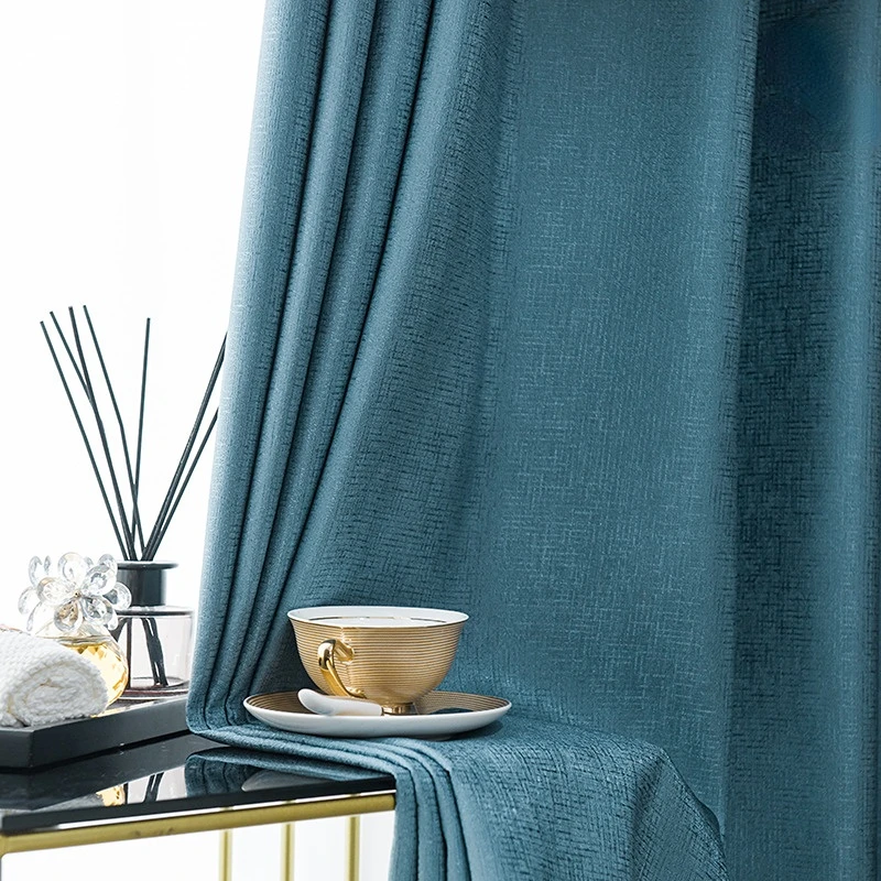 

High shading modern minimalist jacquard curtain fabric bay window jacquard curtain fabric high precision