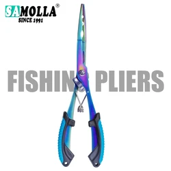 Enhanced Multifunctional Fishing Pliers with Stainless Steel Cutter (Blue)