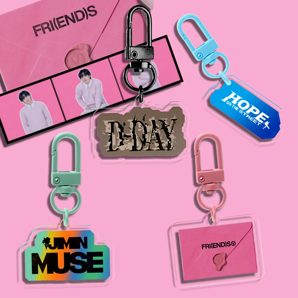 Акриловый Kpop брелок для ключей JIMIN MUSE альбом GOLDEN LAYOVER Agust Dddays Face Tae Vyung брелок для ключей Vkook аксессуары Merch