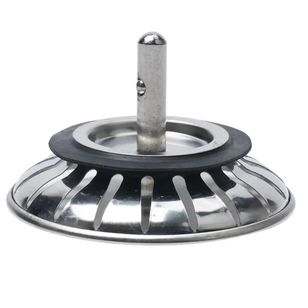 Kitchen Sink Filter 79.3mm Stainless Steel Stopper Waste Plug Bathroom Basin Drain