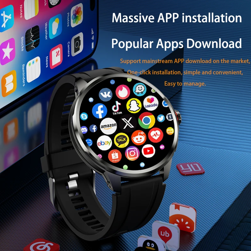 Original H99 Smart Watch Android Watches Amoled Smartwatch With 190° Rotary Ca 6