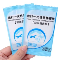 Wholesale Disposable Toilet Seat Cover Portable Travel Waterproof Universal Plastic Individually Wrapped Toilet Seat Protectors 2