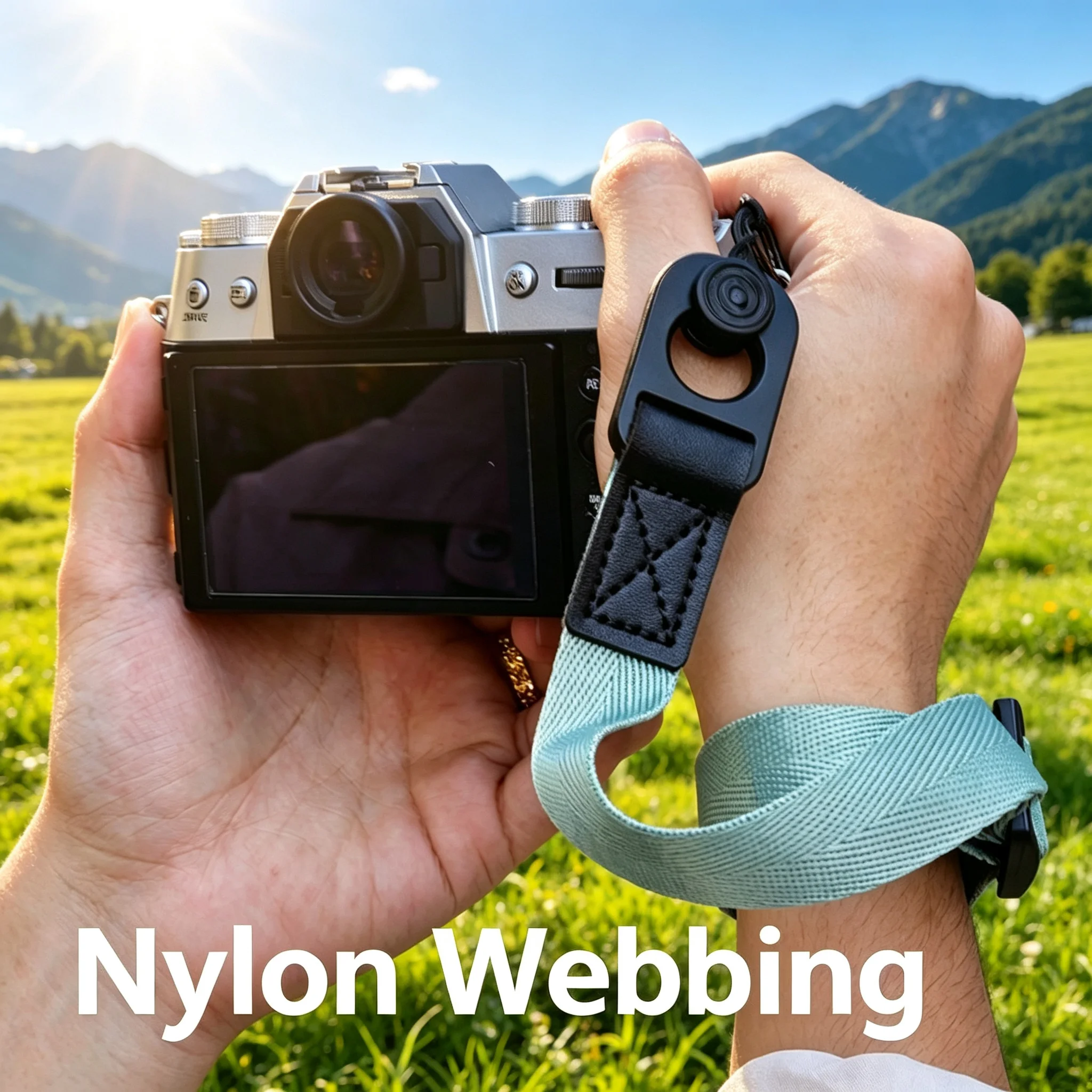 조절 가능한 카메라 손목 스트랩 | 후지필름 X-T50, A6700, 니콘 Zfc용 퀵 릴리즈 | 내구성 있는 나일론 웨빙 + 다양한 색상