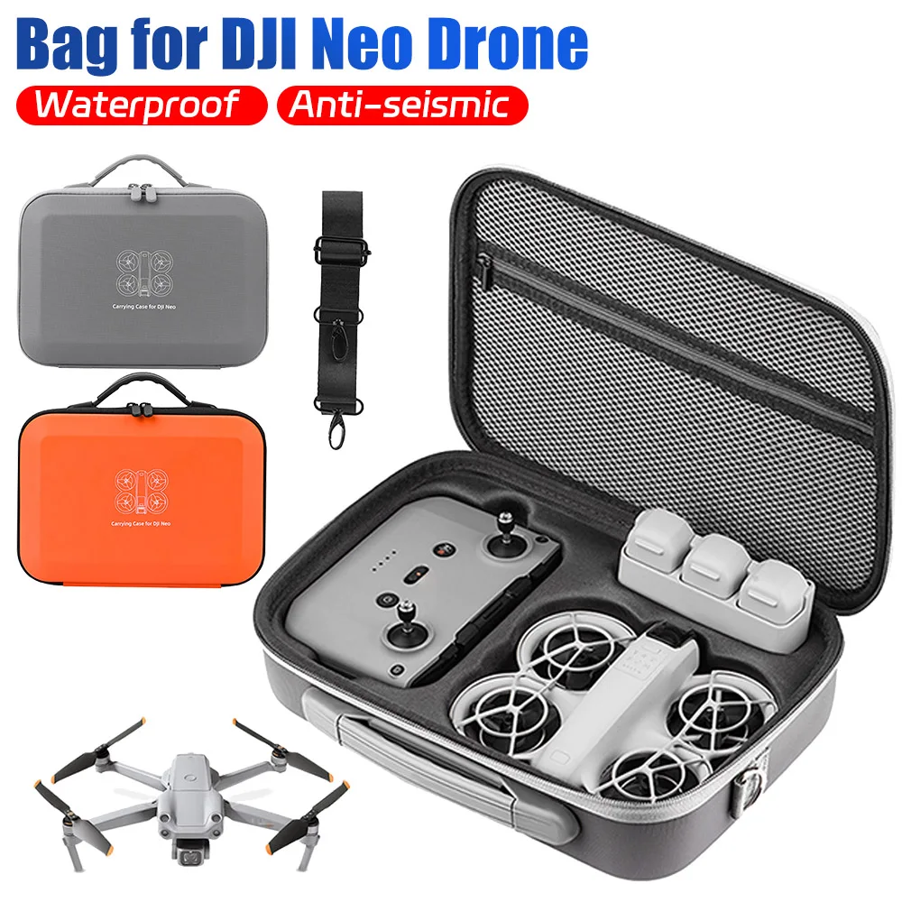 PU Hard Travel Storage Bag Shockproof Case Shell Handbag Waterproof Carrying Box Case for DJI NEO Drones Controller Accessories