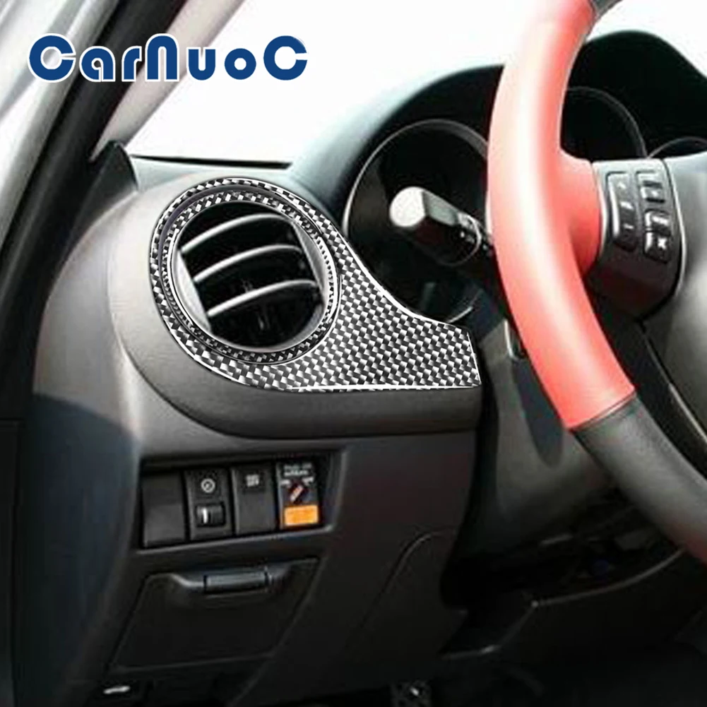 

Car Carbon Fiber Stickers For Mazda RX8 2004 2005 2006 2007 2008 Instrument Air Condition Vents Decorative Interior Accessories