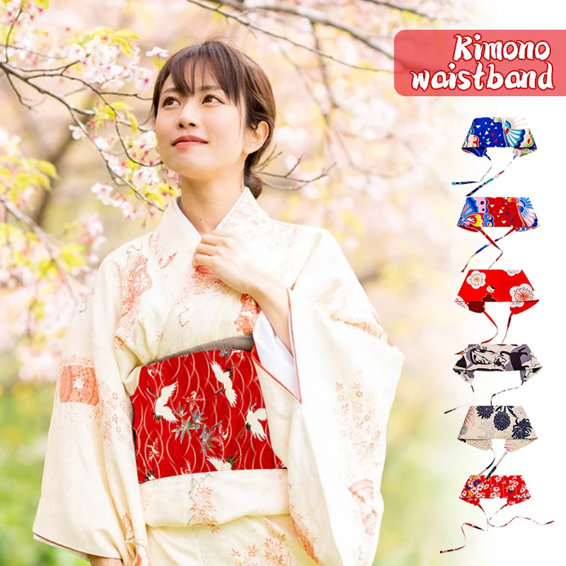 Japanese Style Kimono Yukata Obi Belt Chinese Traditional Hanfu Dress Belt Yukata Sash Tie Satin Waistband Kimono Accessories