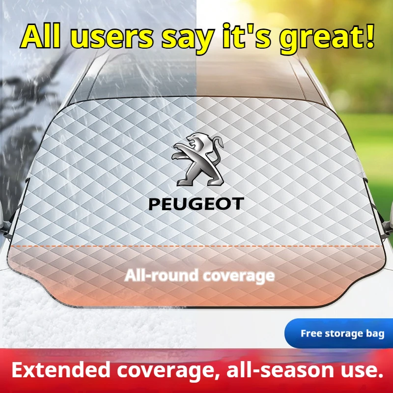 Premium Car Front Windshield Sunshade and Snow Shield Waterproof Cover