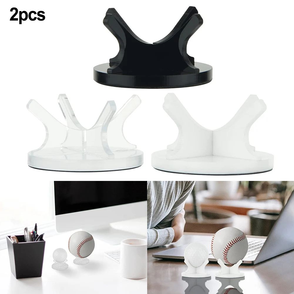 

2pcs Small Ball Display Rack Stand Holder Acrylic Golf Accesseries For Golf Softball Tennis Ball Displaying Storing Baseballs