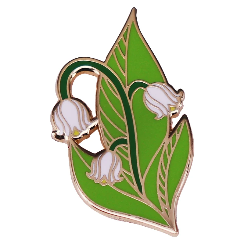 

A2349 Bellflower Enamelled Brooches Pretty Pins Clothes Backpack Lapel Badges Fashion Jewelry Accessories Gifts