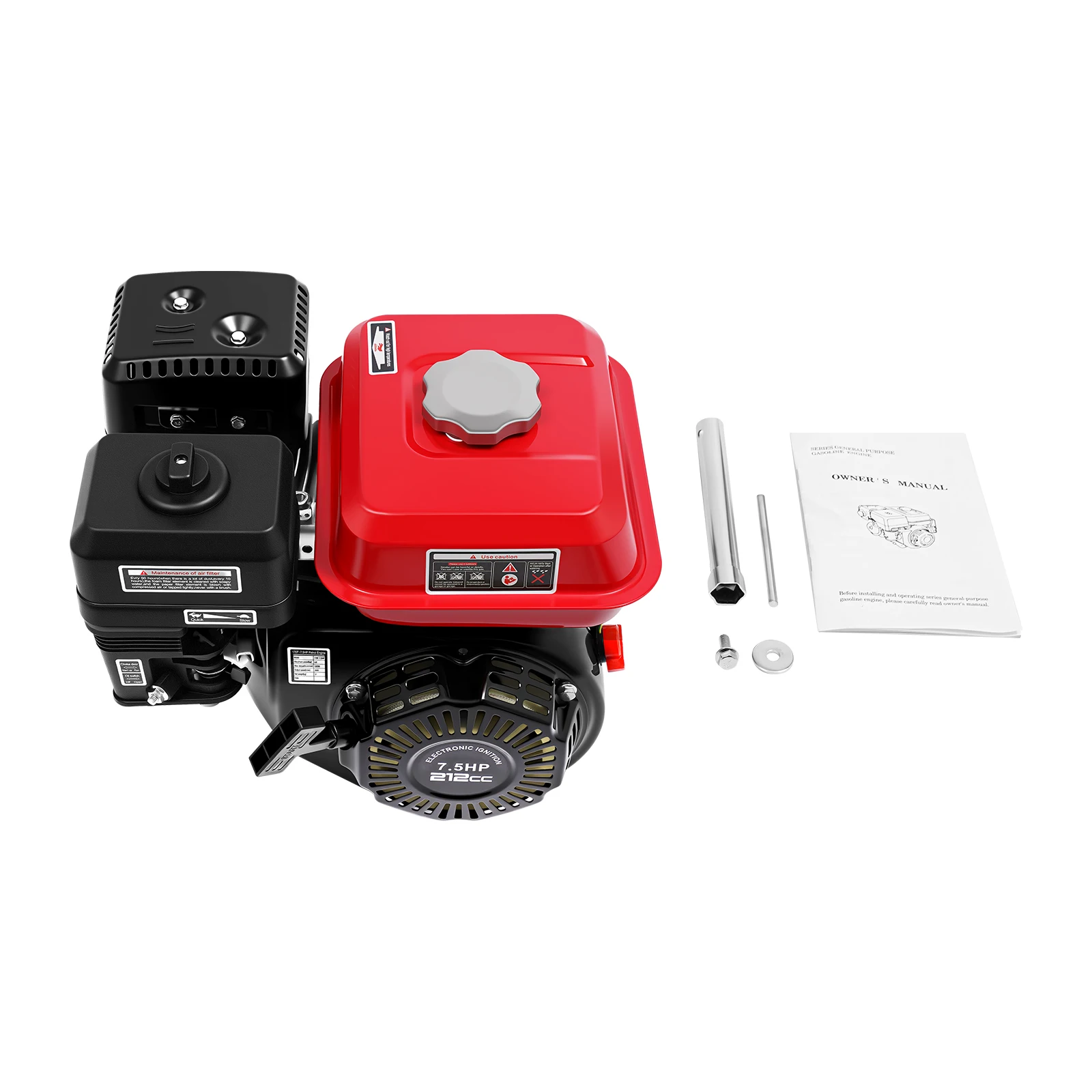 7,5 PS 4 kW 4-Takt-Benzinmotor 212 CC Hand-/Elektrostarter OHV luftgekühlter Gasmotor für Go-Karts – Detail 5