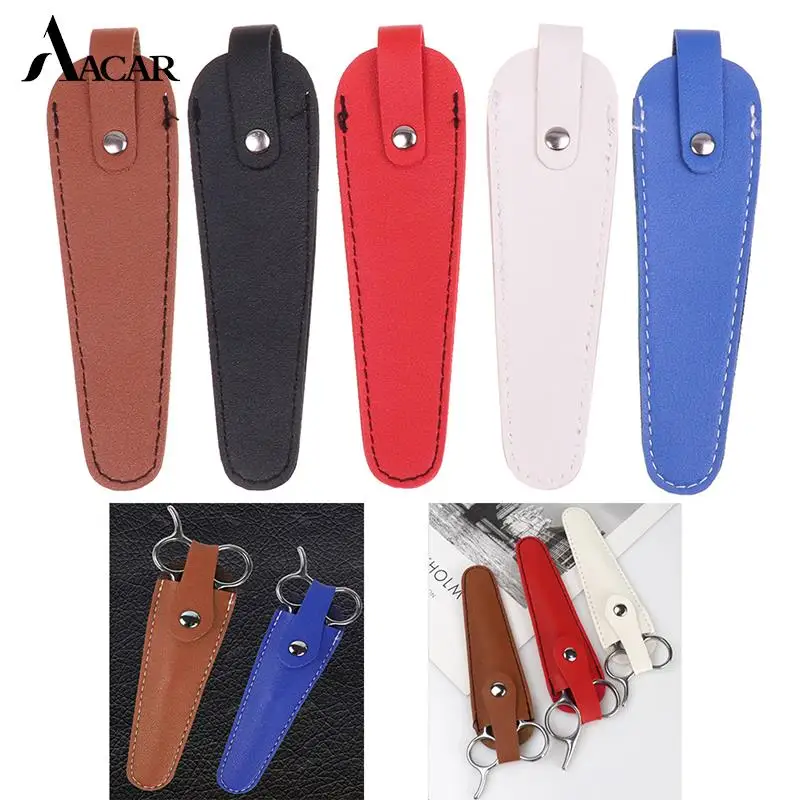 

1PC Portable Barber Scissors Storage Casing Professional Hairdresser PU Leather Scissors Bag Hairdressing Hair Accessories Tools