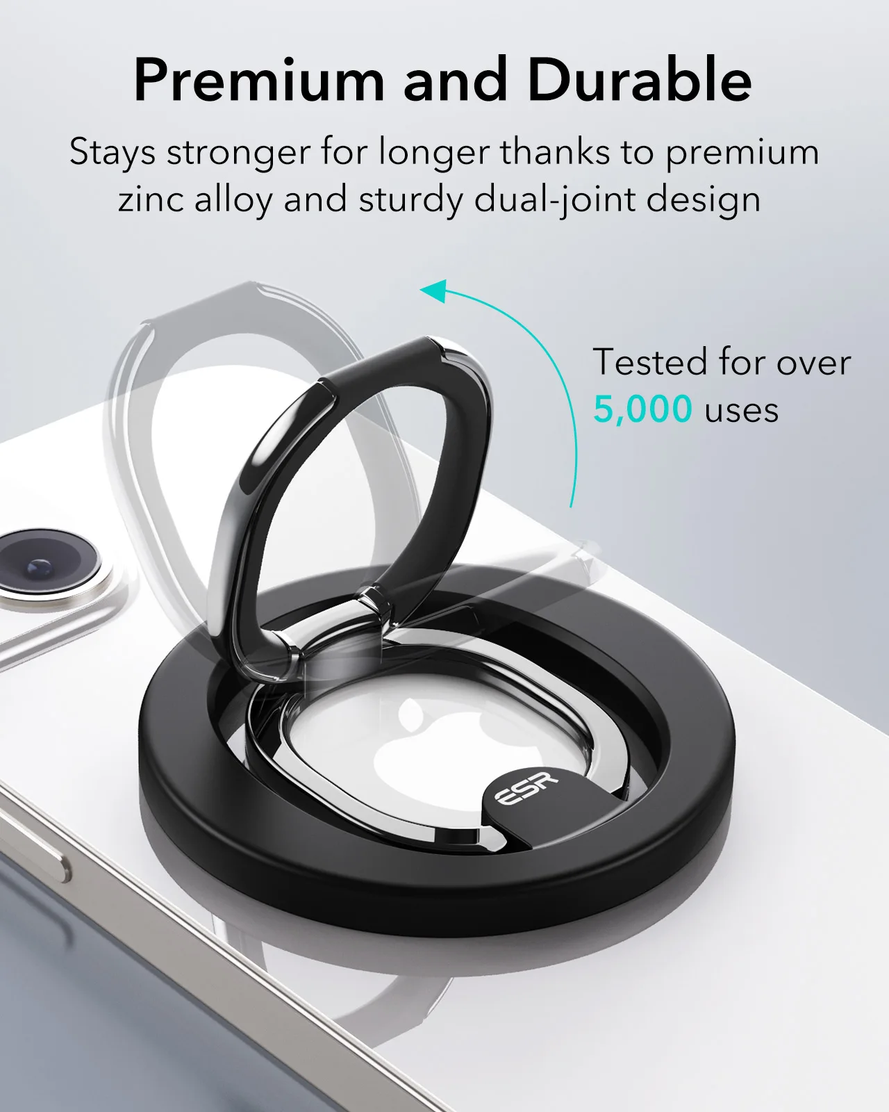 ESR-anillo magnético MagSafe para iPhone 13/13 Pro Max, pegatina de anillo  de Metal para Samsung S22 S21 S20, funda de carga inalámbrica Ultra
